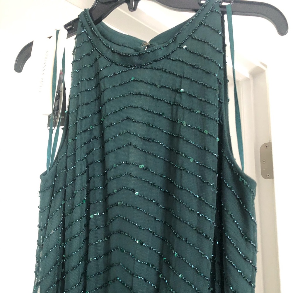 Emerald beaded gown